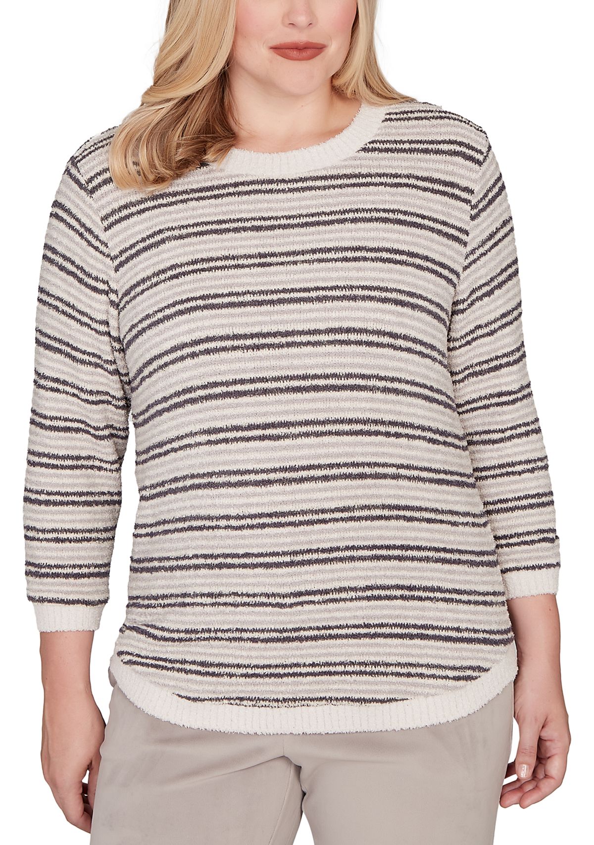 Womens Calm Luxe Stripe Top