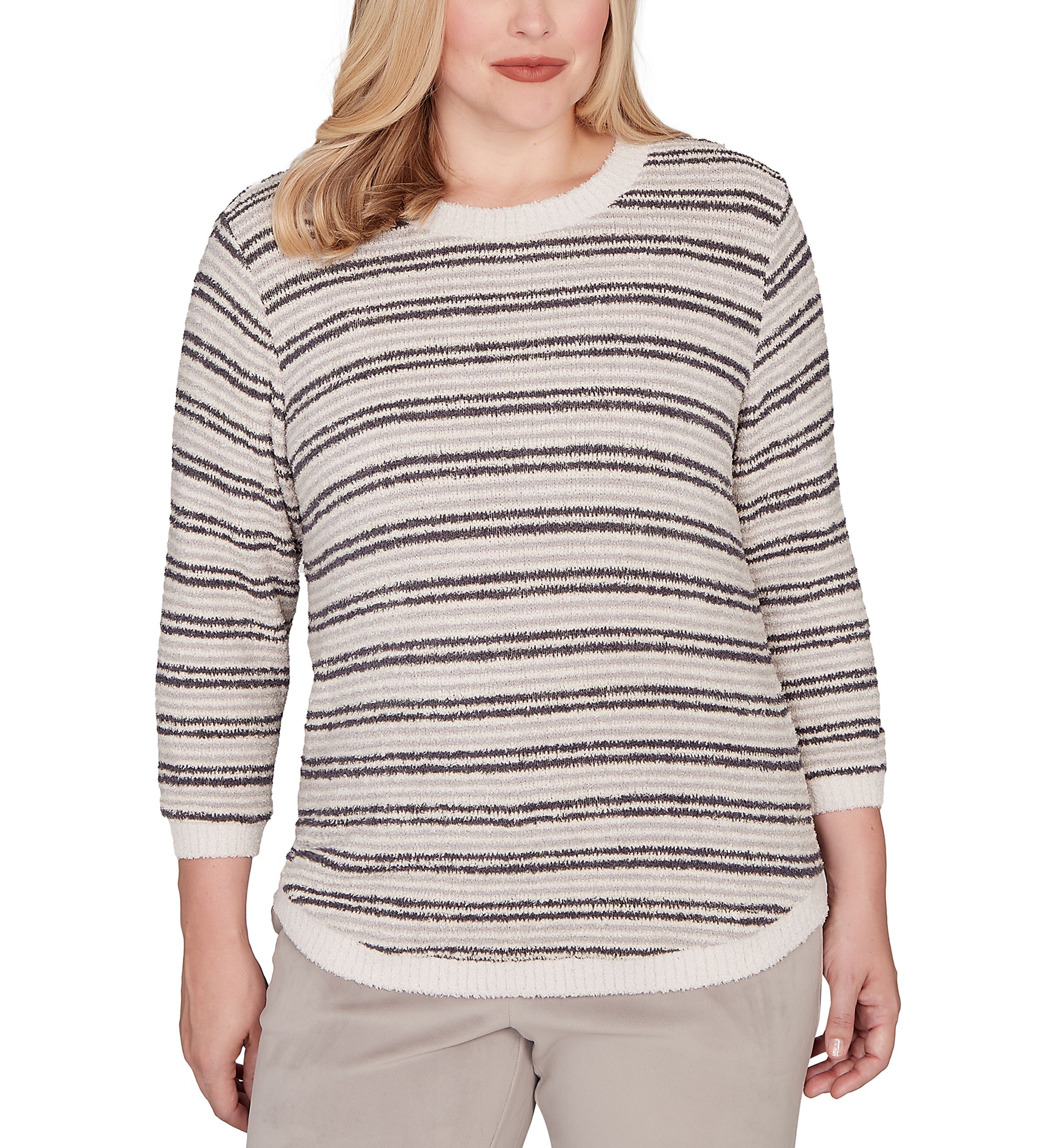 Womens Calm Luxe Stripe Top