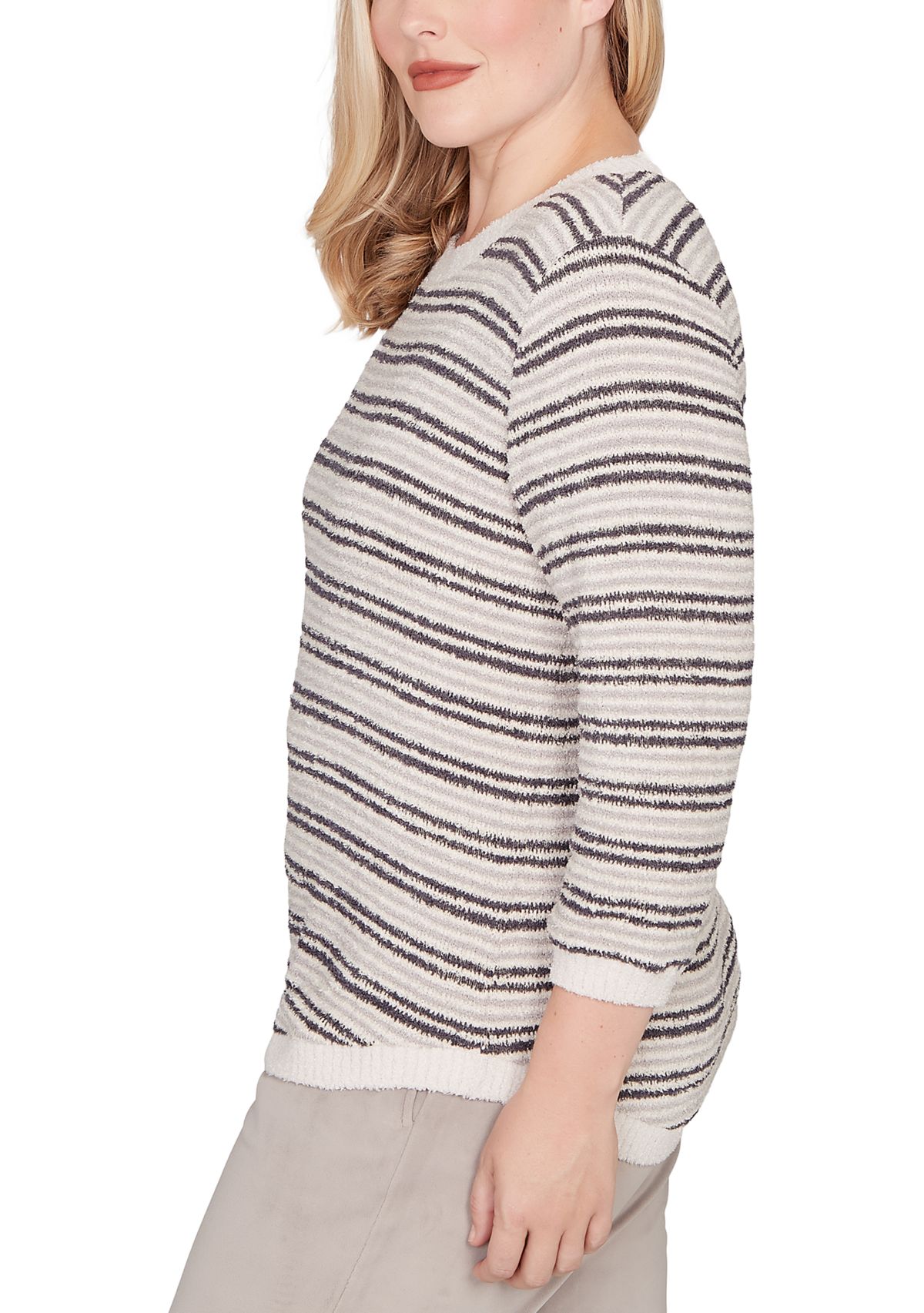 Womens Calm Luxe Stripe Top