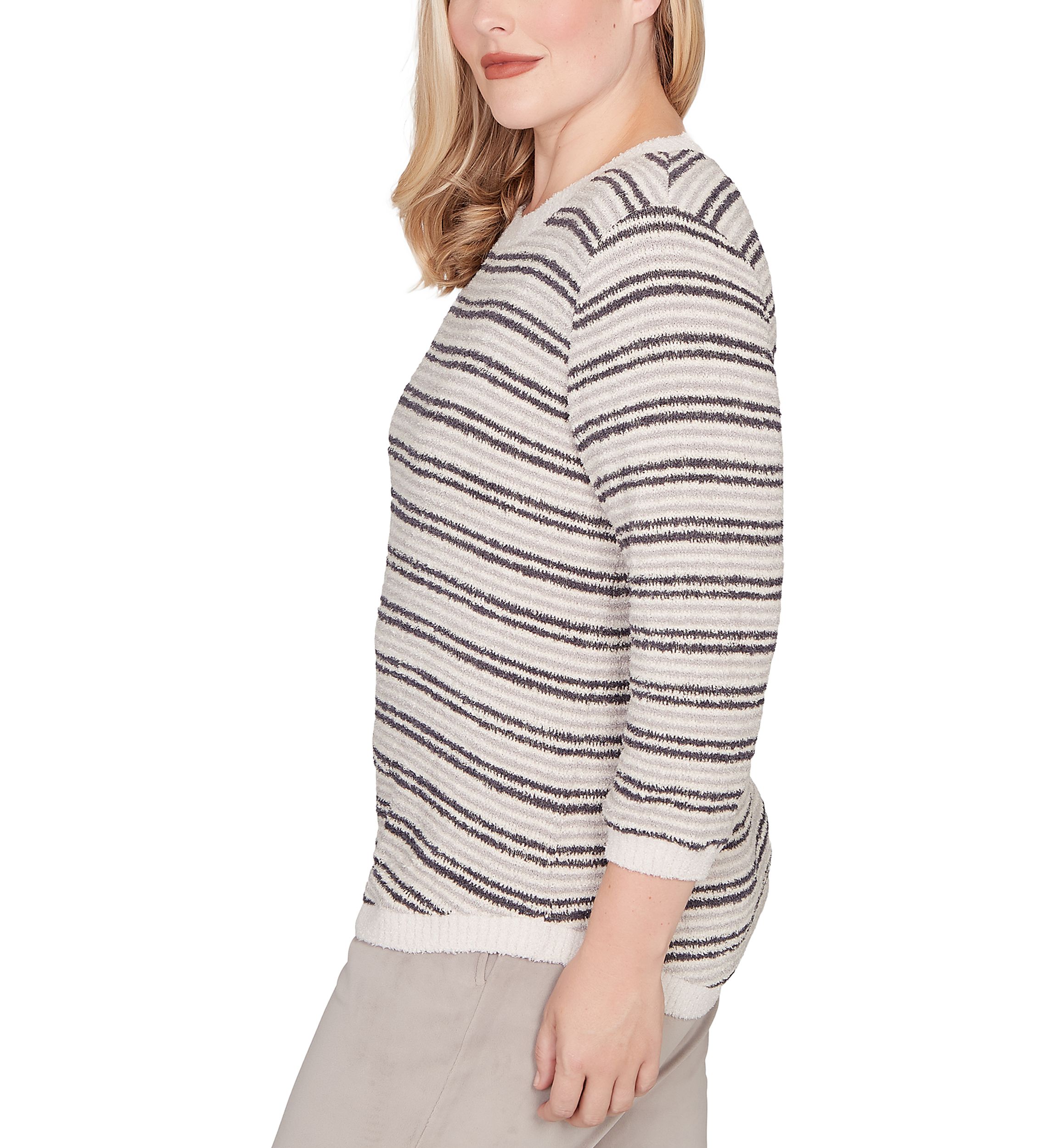 Womens Calm Luxe Stripe Top