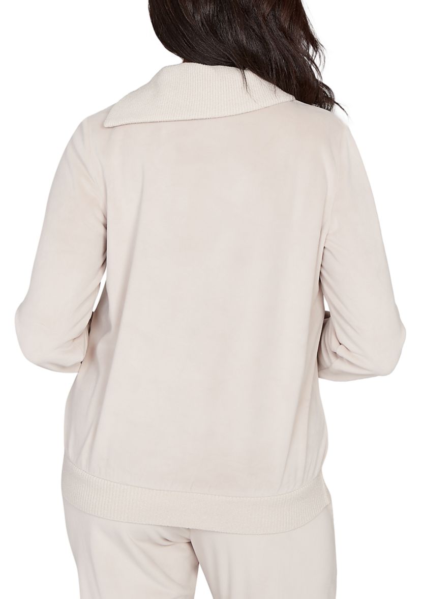 Womens Calm Luxe Envelope Neck Top