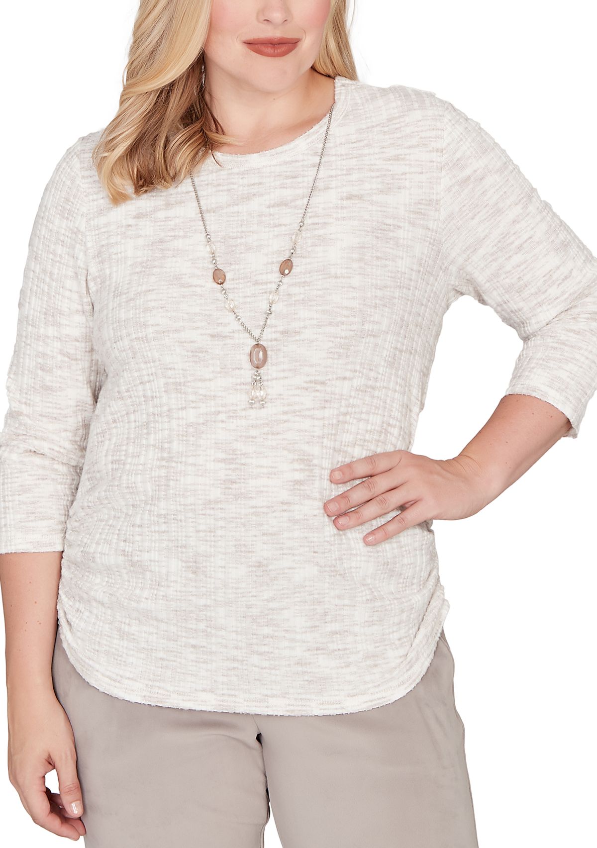 Womens Calm Luxe Space Dye Top