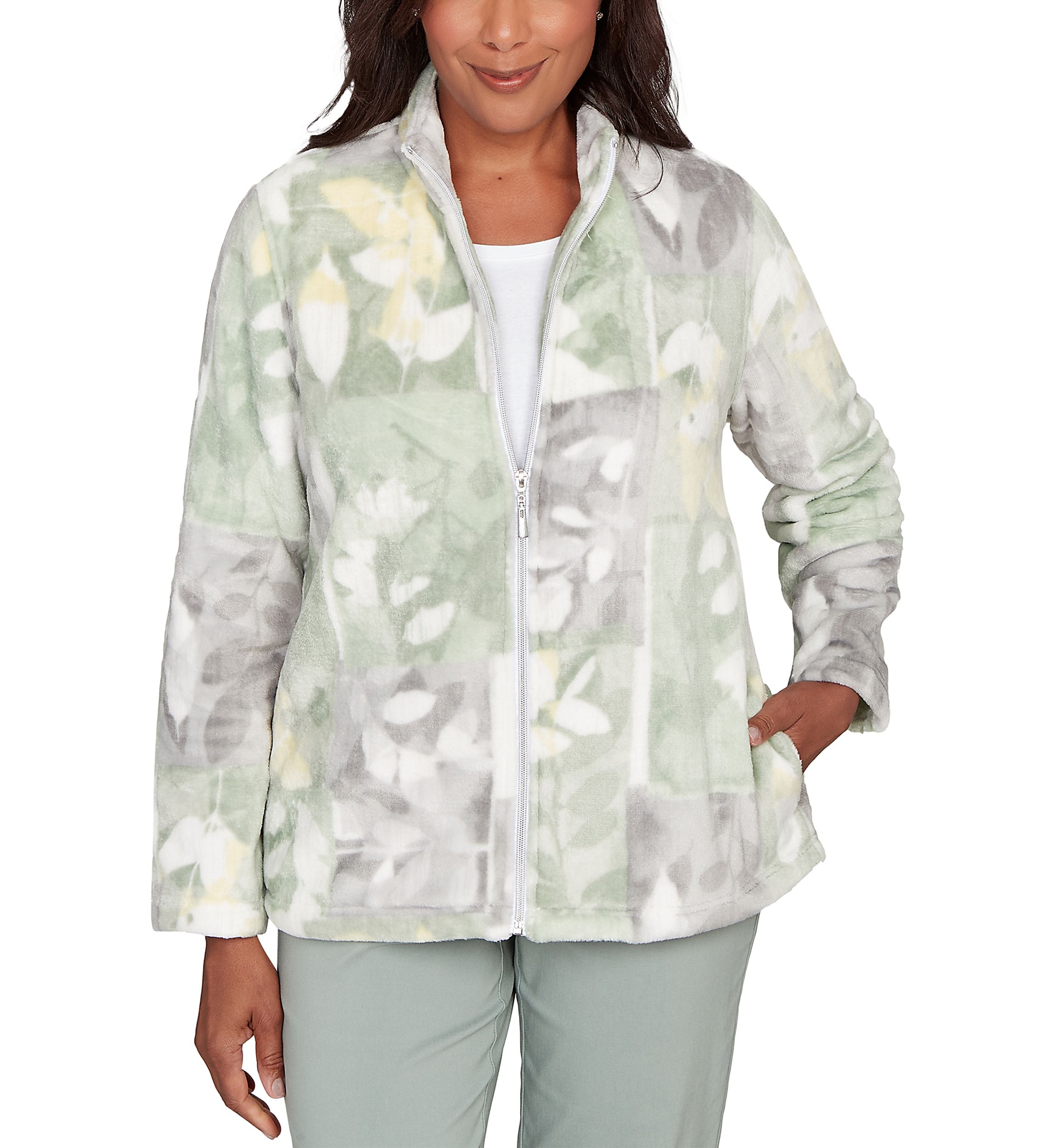 Womens Stockbridge Leaf Patch Cozy Jacket