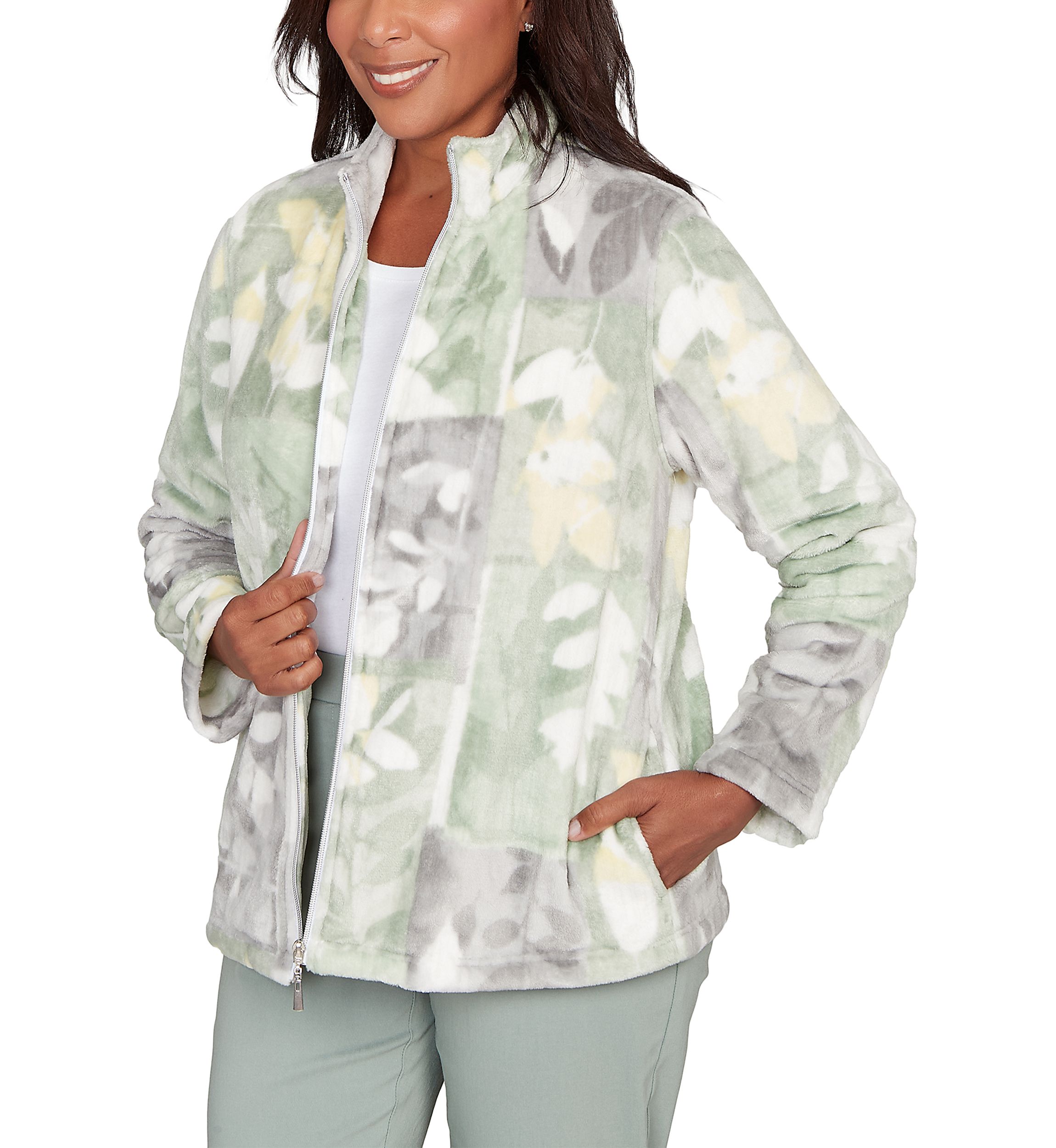 Womens Stockbridge Leaf Patch Cozy Jacket