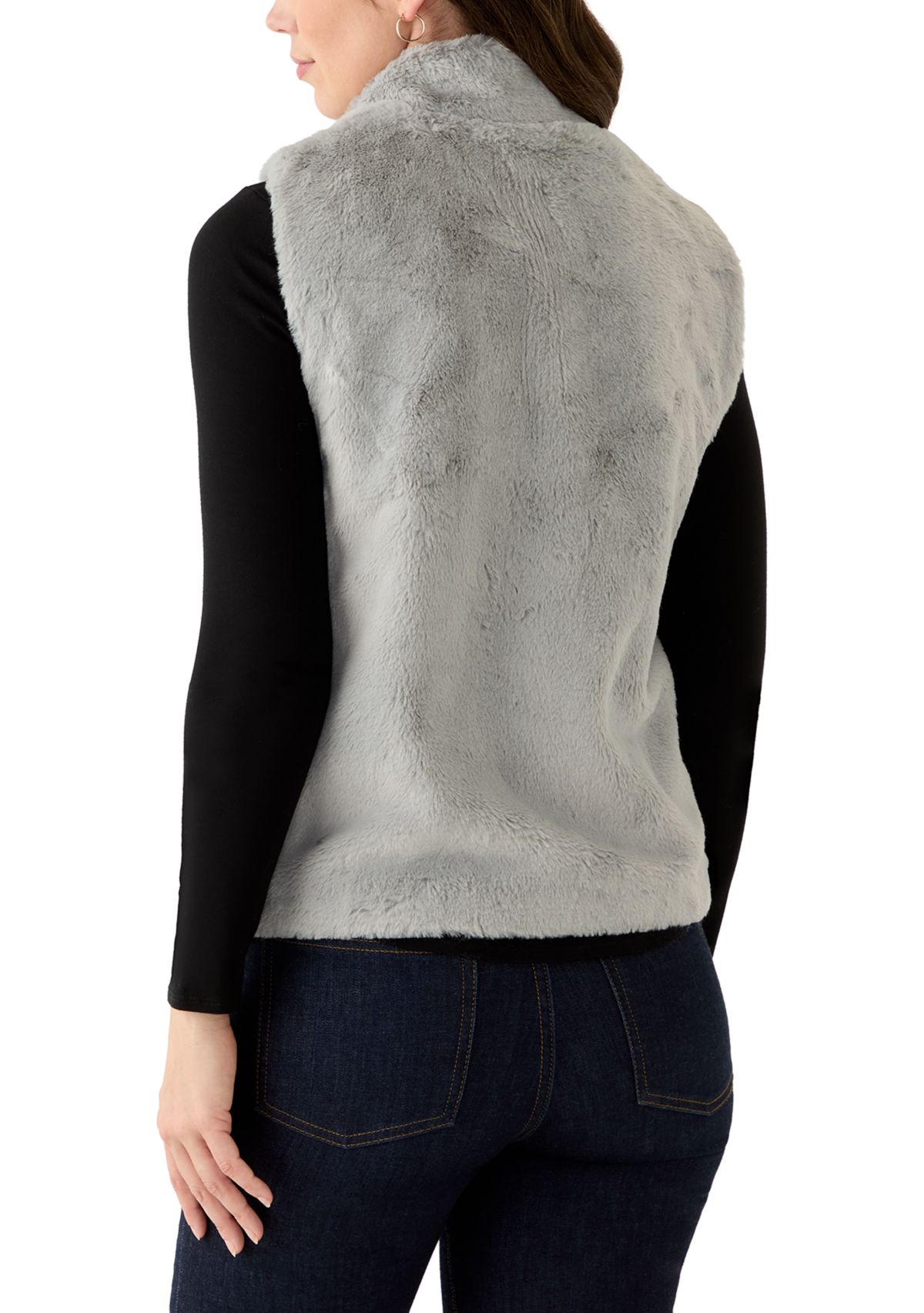 Womens Stockbridge Faux Fur Vest