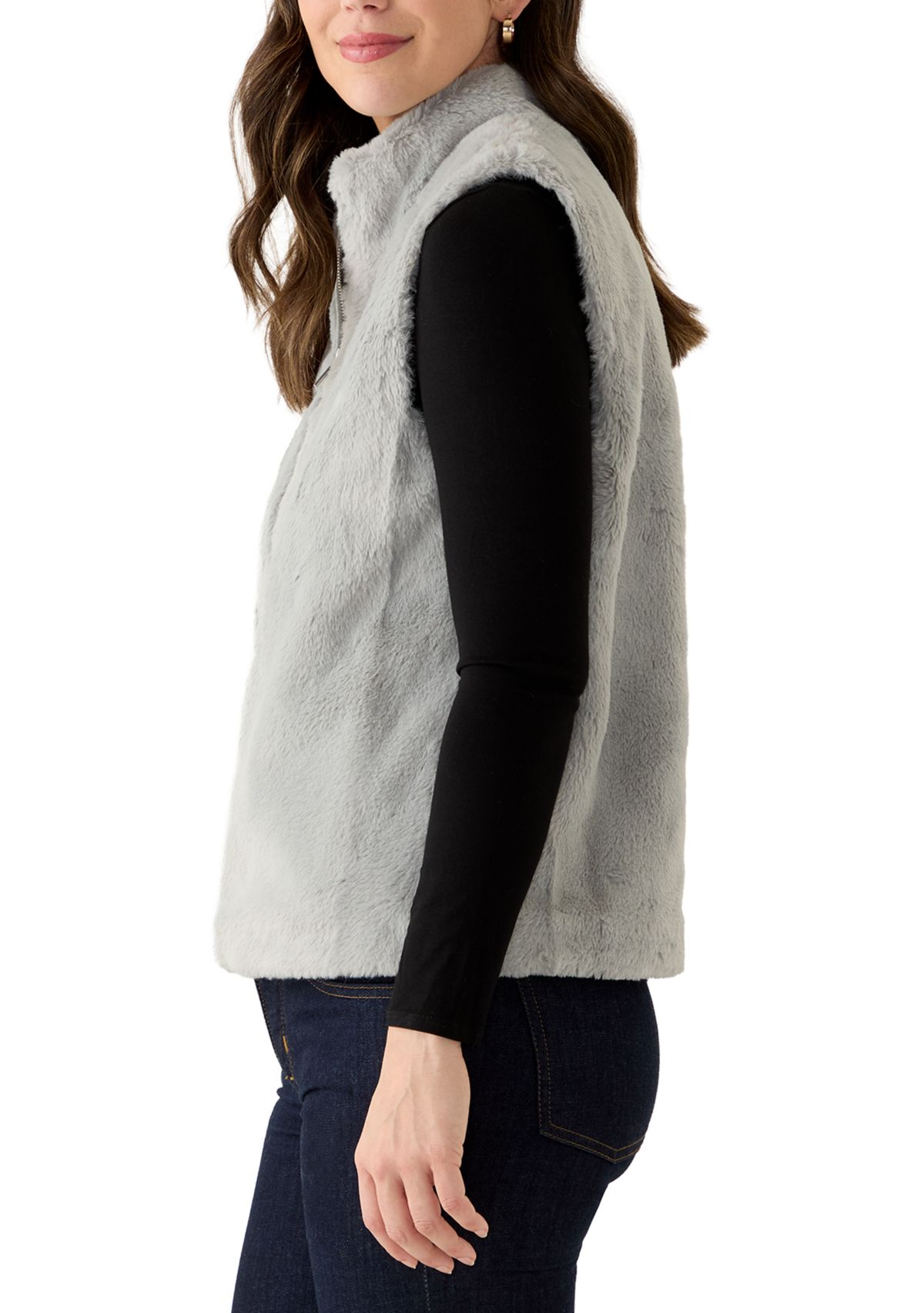 Womens Stockbridge Faux Fur Vest