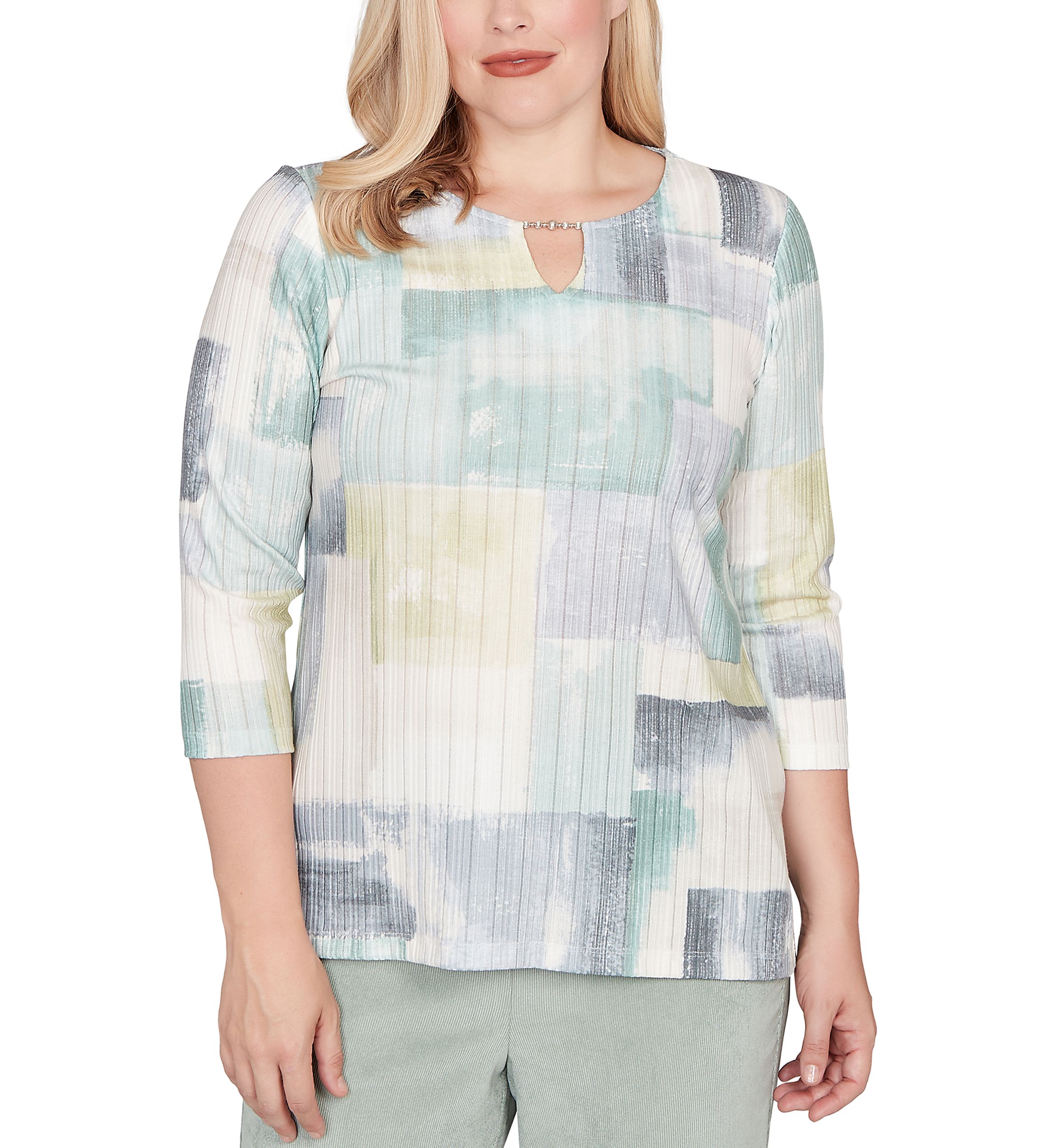 Womens Stockbridge Color Block Top