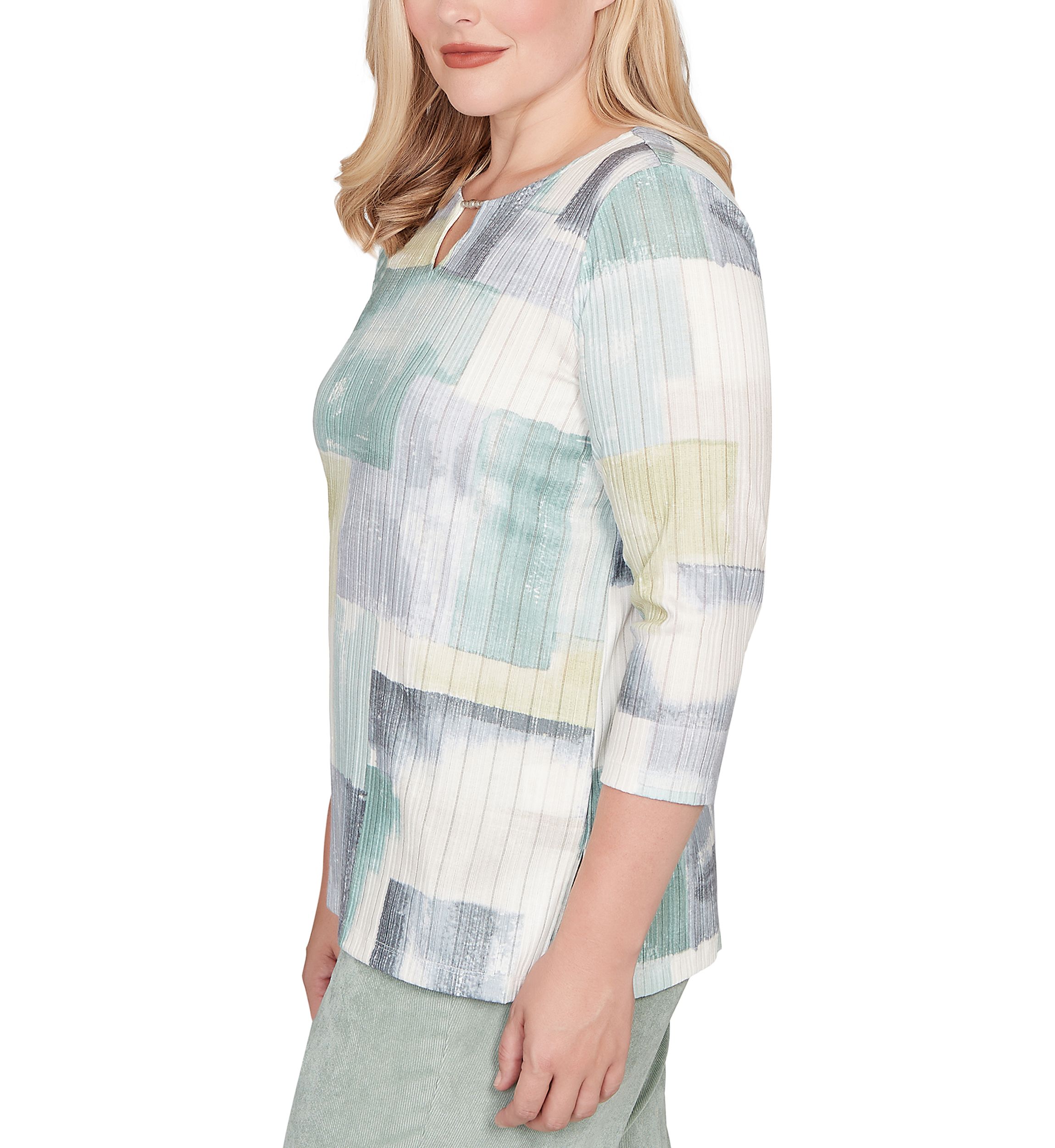 Womens Stockbridge Color Block Top