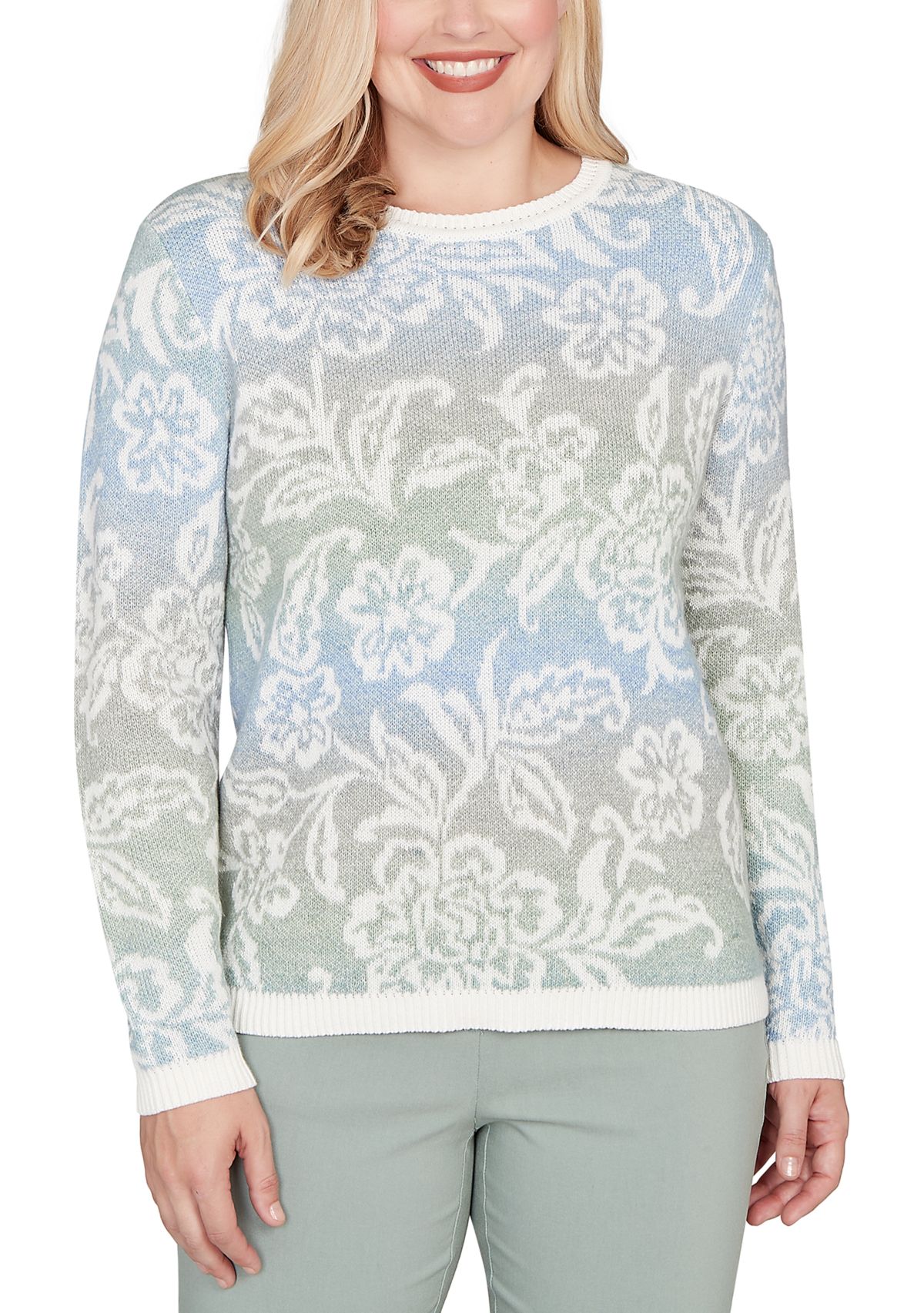 Petite Stockbridge Paisley Ombre Top