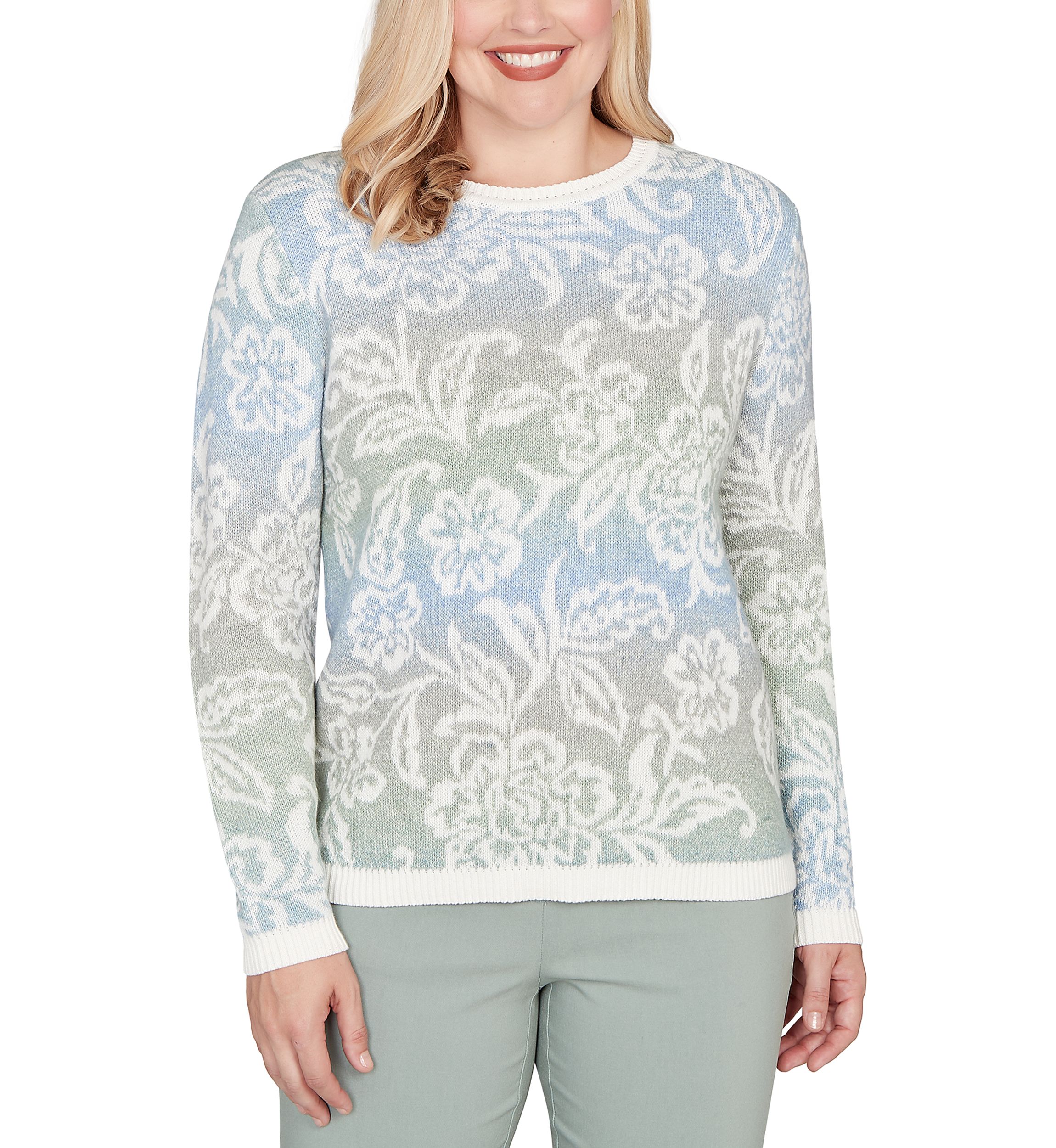 Petite Stockbridge Paisley Ombre Top