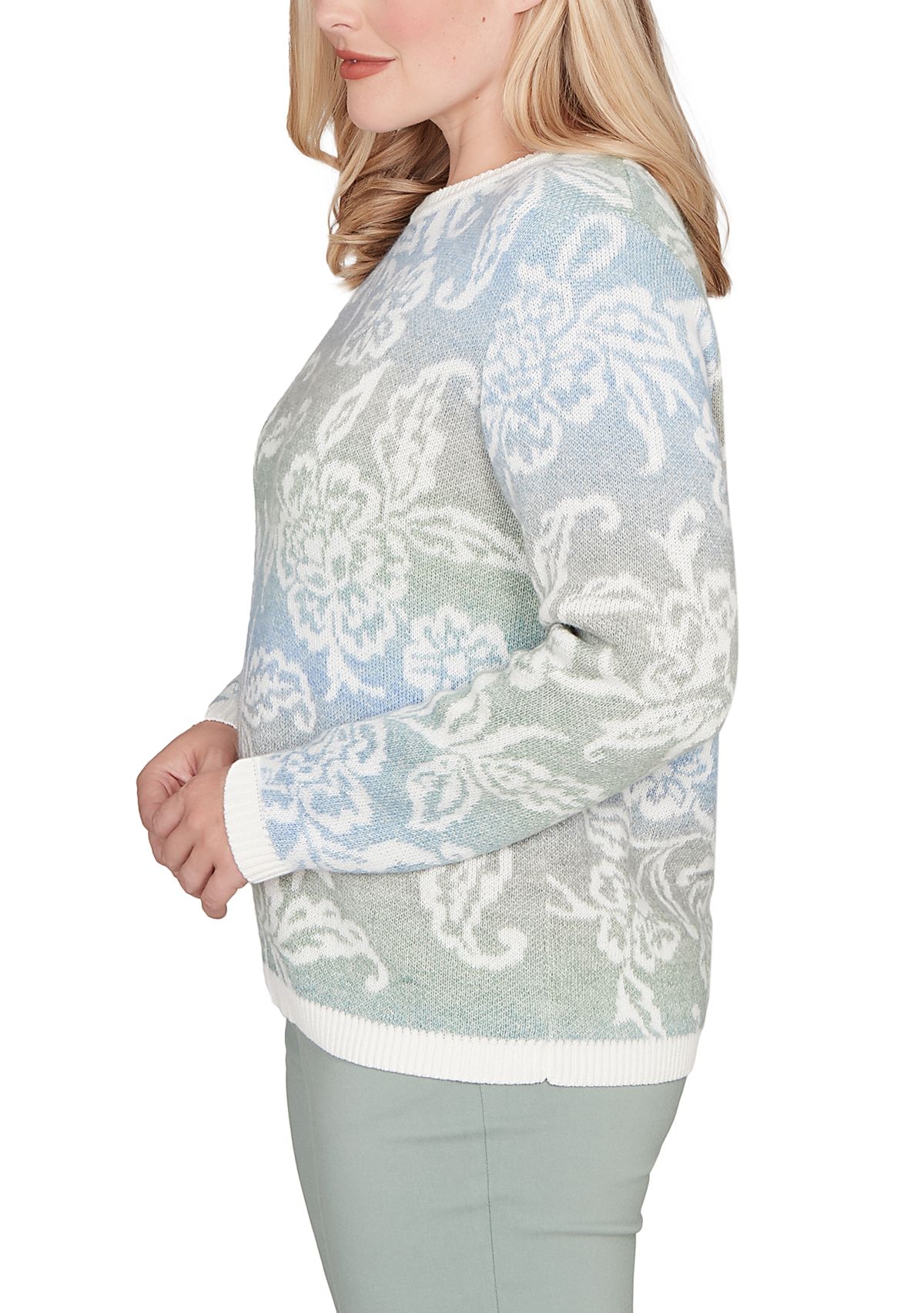 Petite Stockbridge Paisley Ombre Top