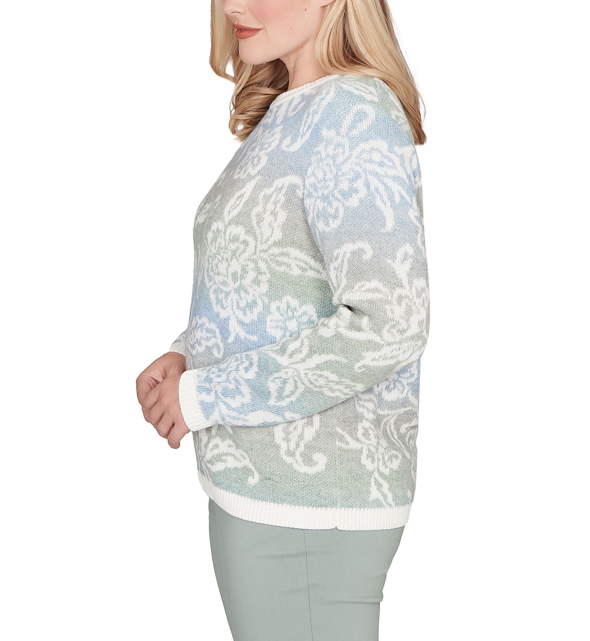 Petite Stockbridge Paisley Ombre Top