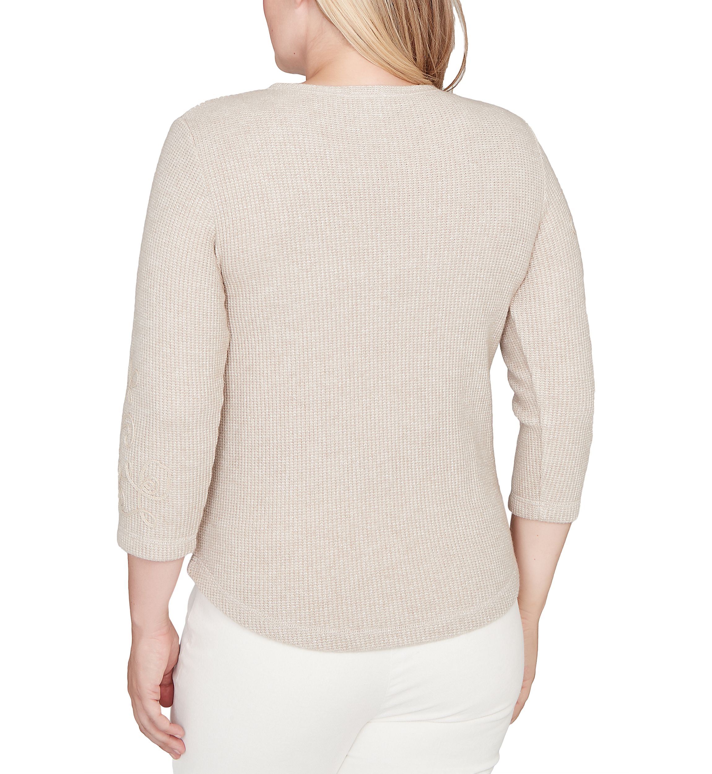 Womens Vienna Asymmetric Floral Soutache Top