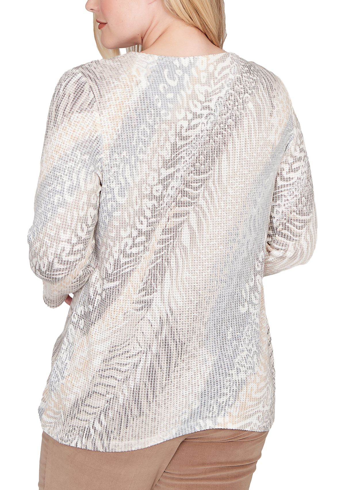 Womens Vienna Diagonal Animal Top