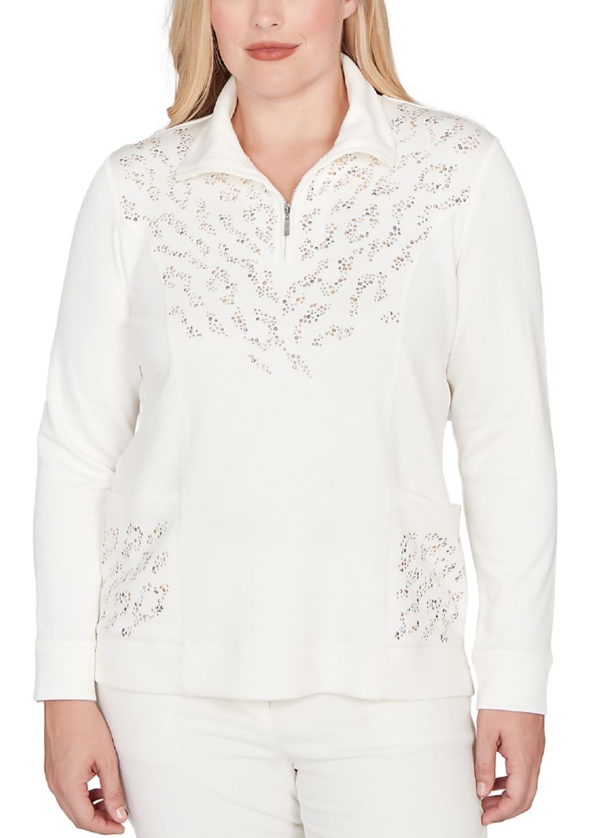 Womens Vienna Animal Heat Set Top