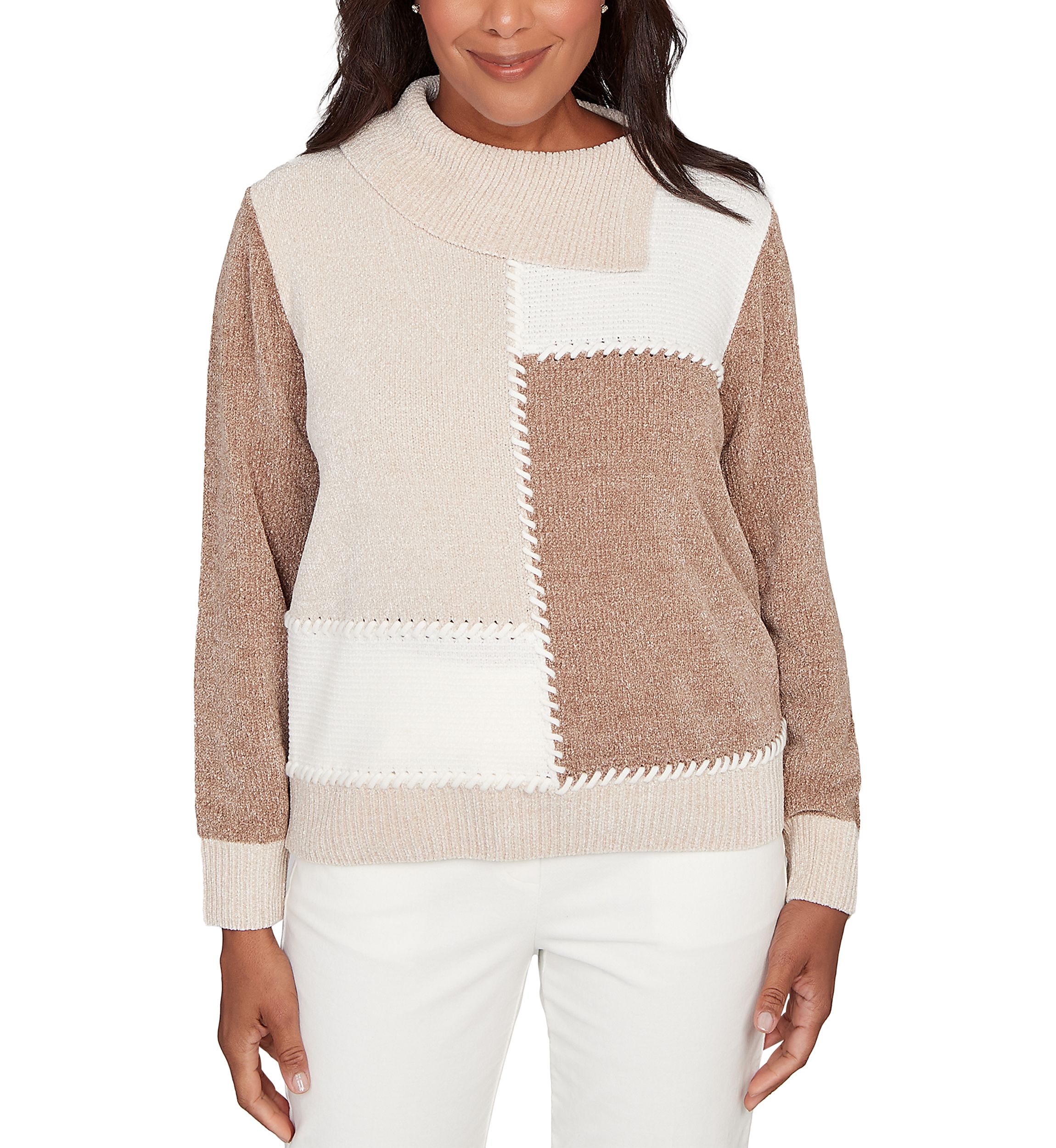 Womens Vienna Color Block Sweater