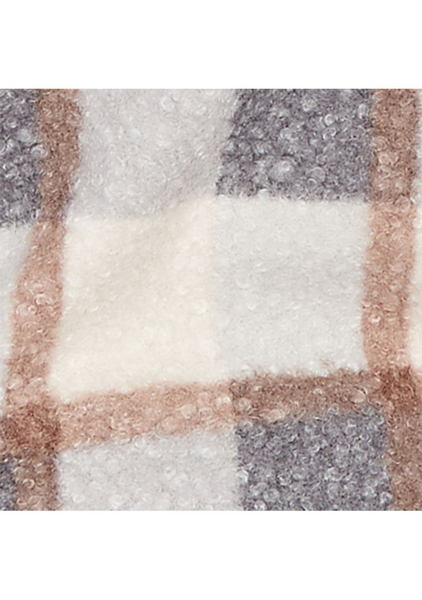 Plus Size Vienna Plaid Knit Boucle Jacket