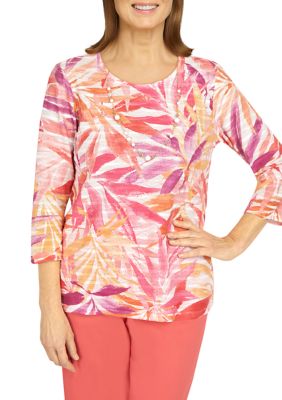 Women's Tropical Leaves Top