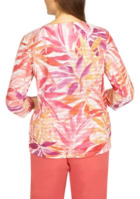 Women's Tropical Leaves Top