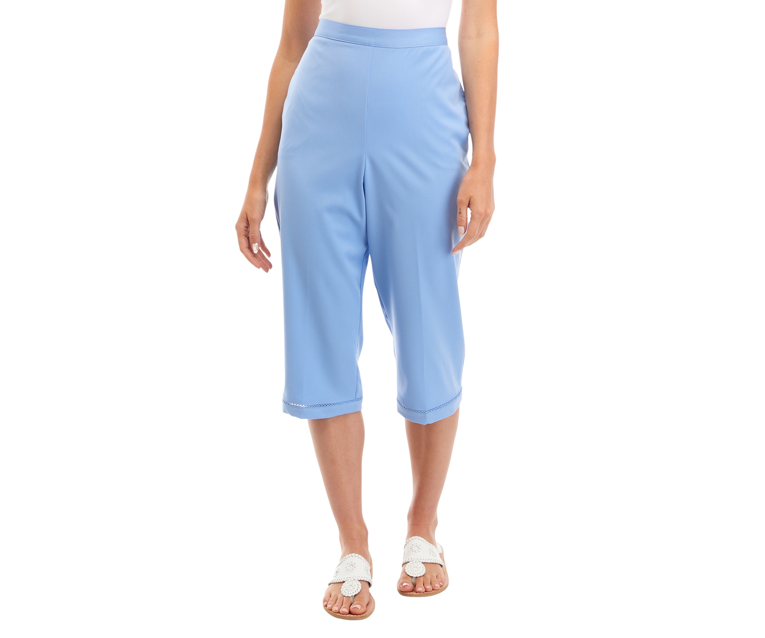 Petite Twill Capri Pants