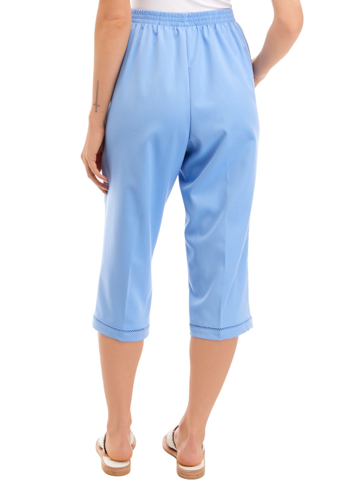 Petite Twill Capri Pants