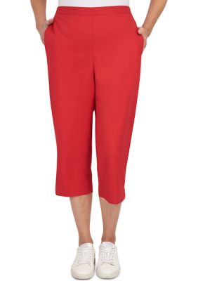 Women's Red Washington Capitals Quest Knit Capri Pants