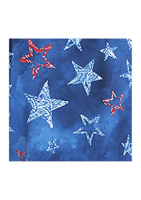 Women's Land of the Free Tie Dye Batik Stars Top