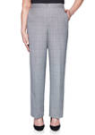 Plus Size Madison Avenue Proportion Medium Pants - Plaid 