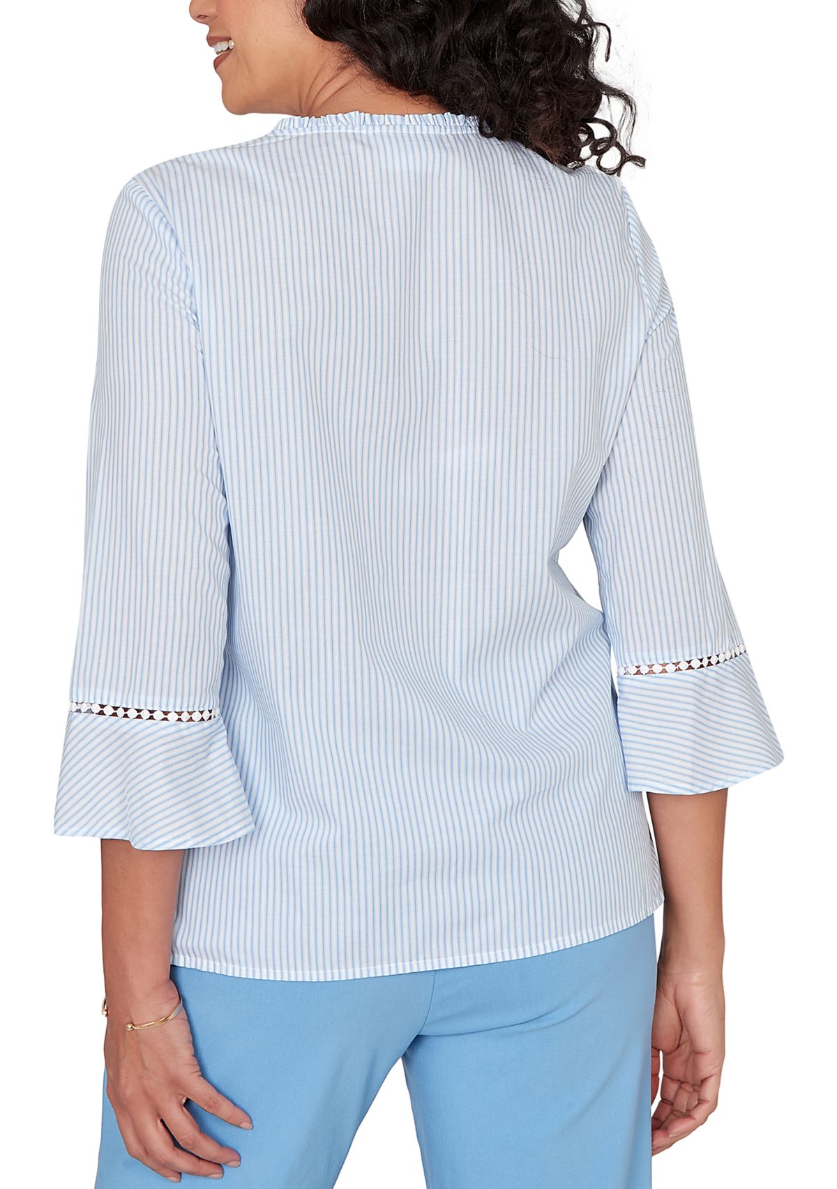 Womens St. Augustine Embroidered Striped Shirt