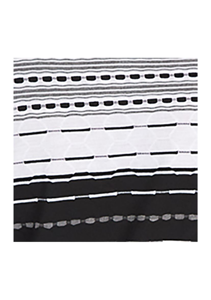 Womens Island Vibes Spliced Stripe Texture Top