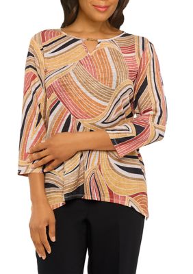 Alfred dunner petite tops cheap clearance