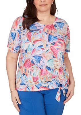 Alfred Dunner Plus Size The Royal Treatment Butterfly Wings Top, 3X