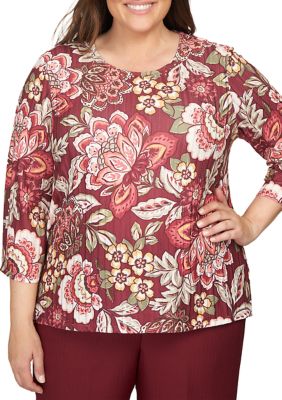 Belk plus size outlet tops