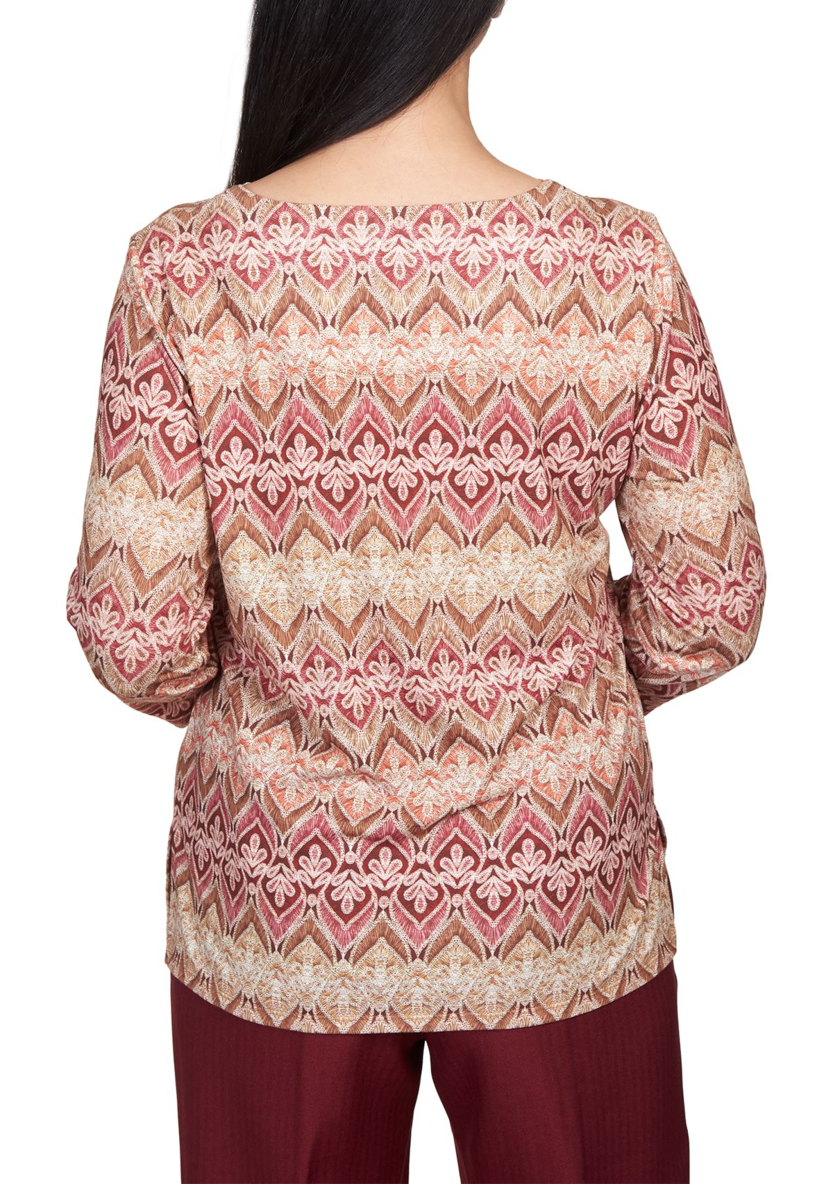 Petite Mulberry Street Lace Biadere Top
