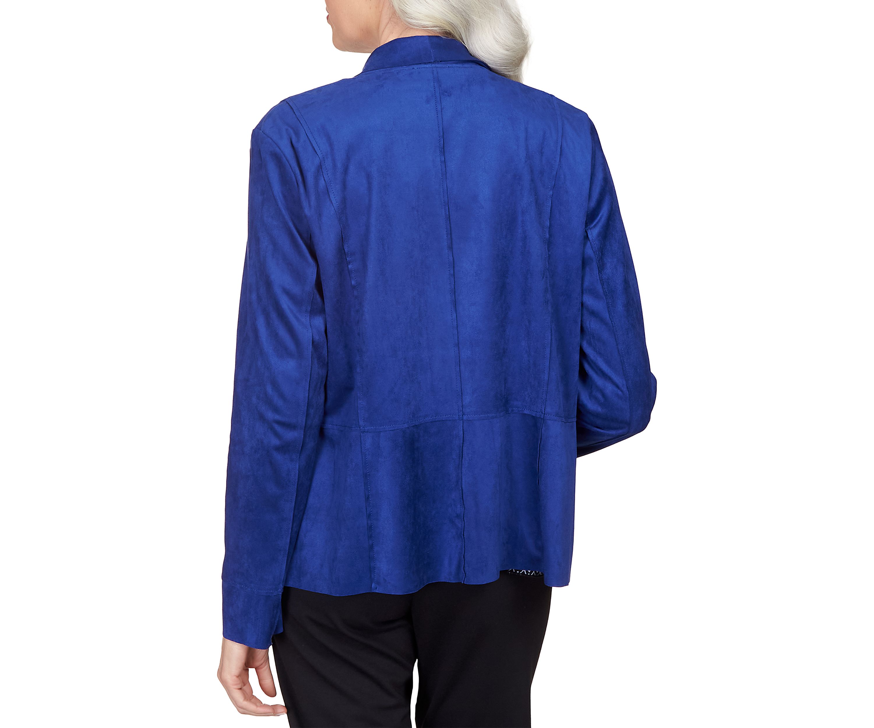 Womens Downtown Vibe Suede Cascade Jacket