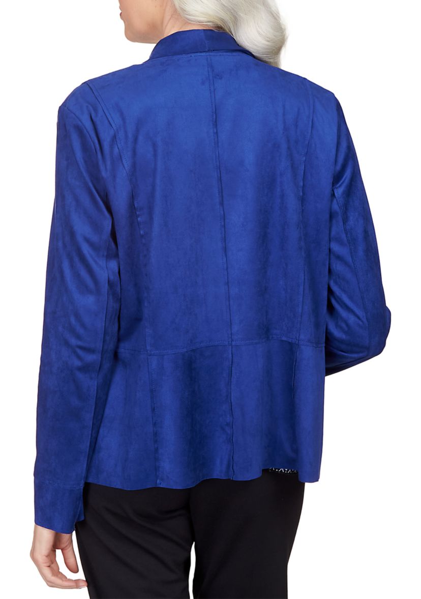 Womens Downtown Vibe Suede Cascade Jacket