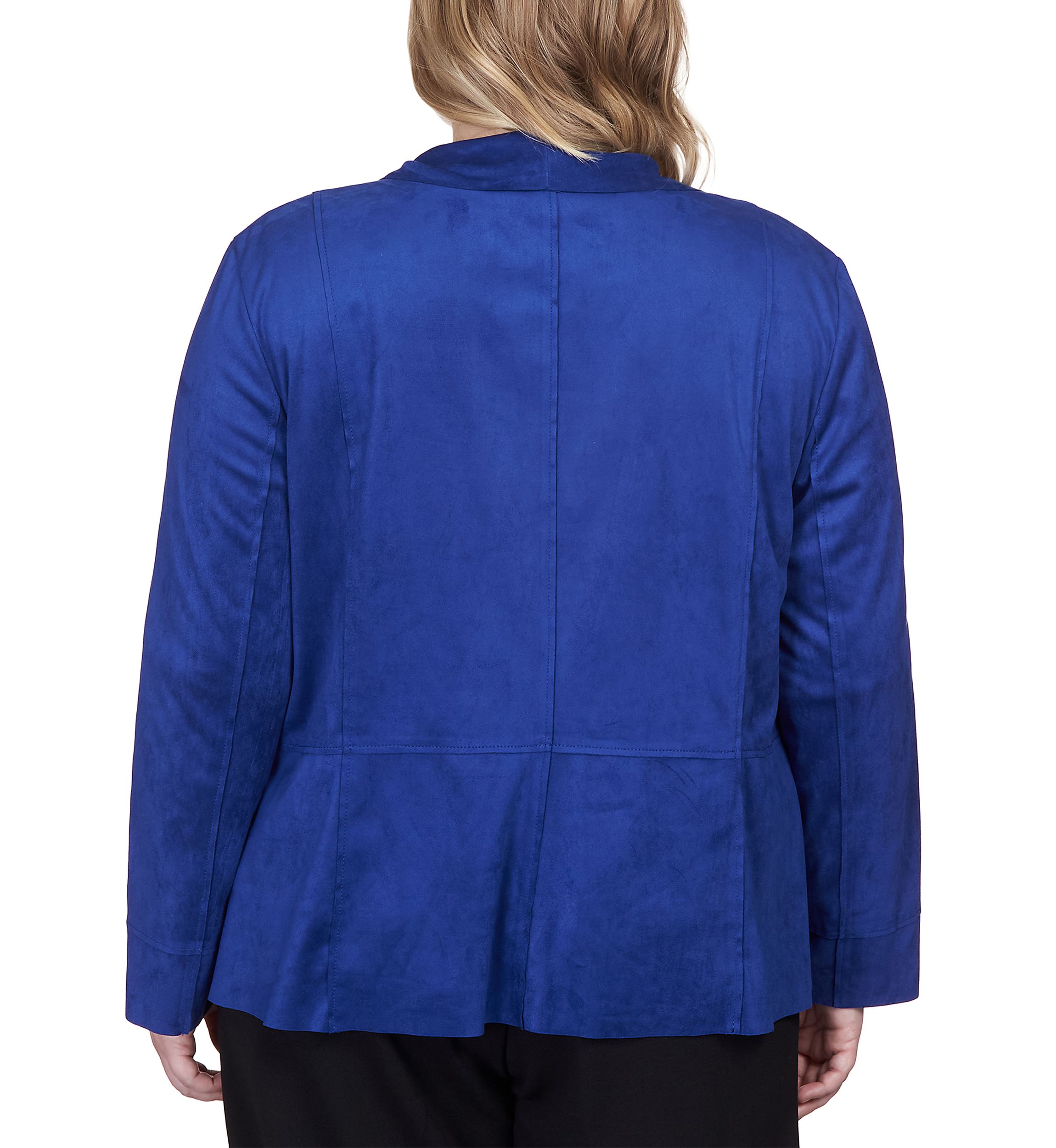 Plus Size Downtown Vibe Suede Cascade Jacket