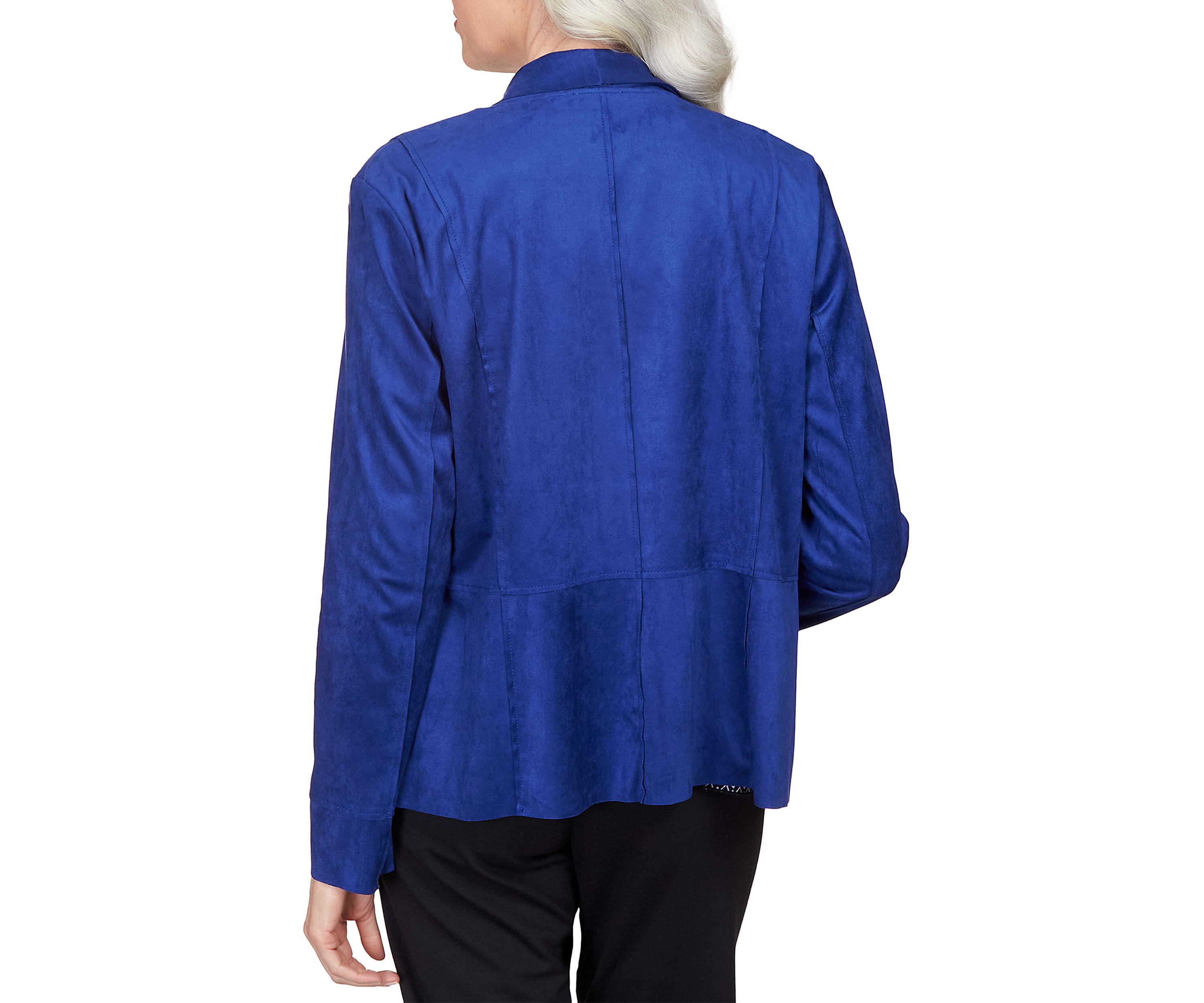 Petite Downtown Vibe Suede Cascade Jacket