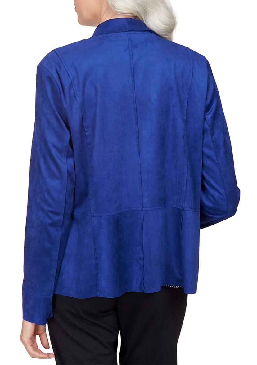 Petite Downtown Vibe Suede Cascade Jacket