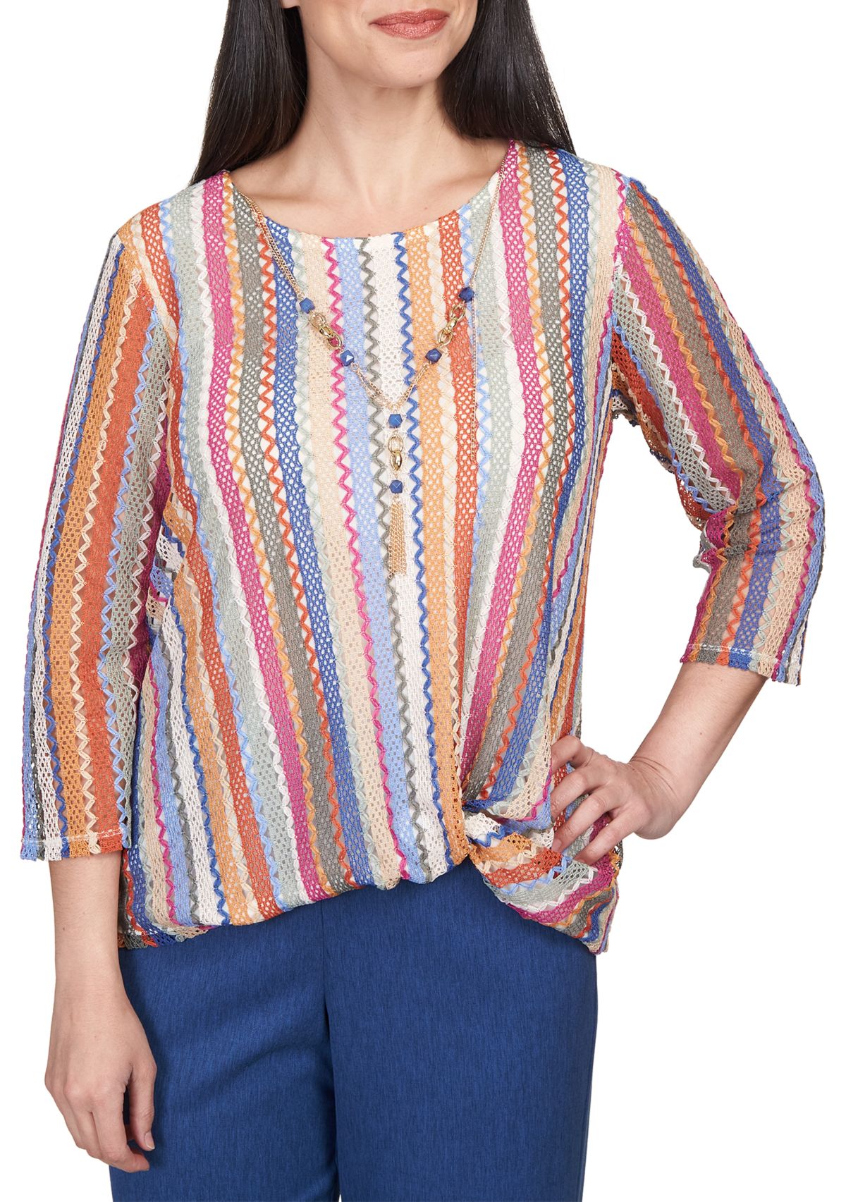 Womens Chelsea Market Vertical Texture Top