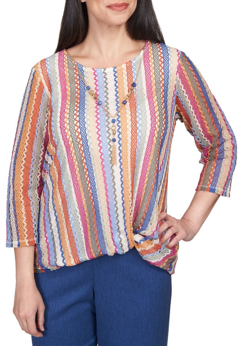 Womens Chelsea Market Vertical Texture Top