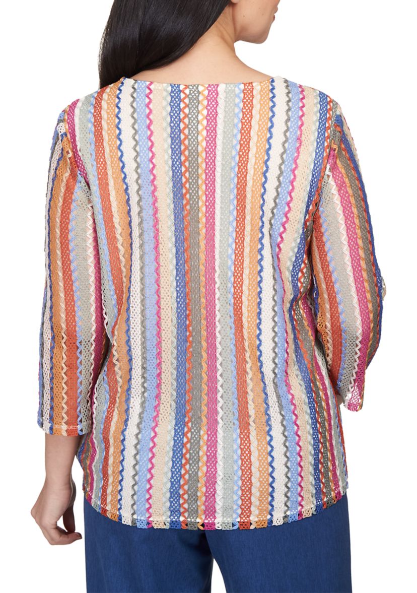 Womens Chelsea Market Vertical Texture Top