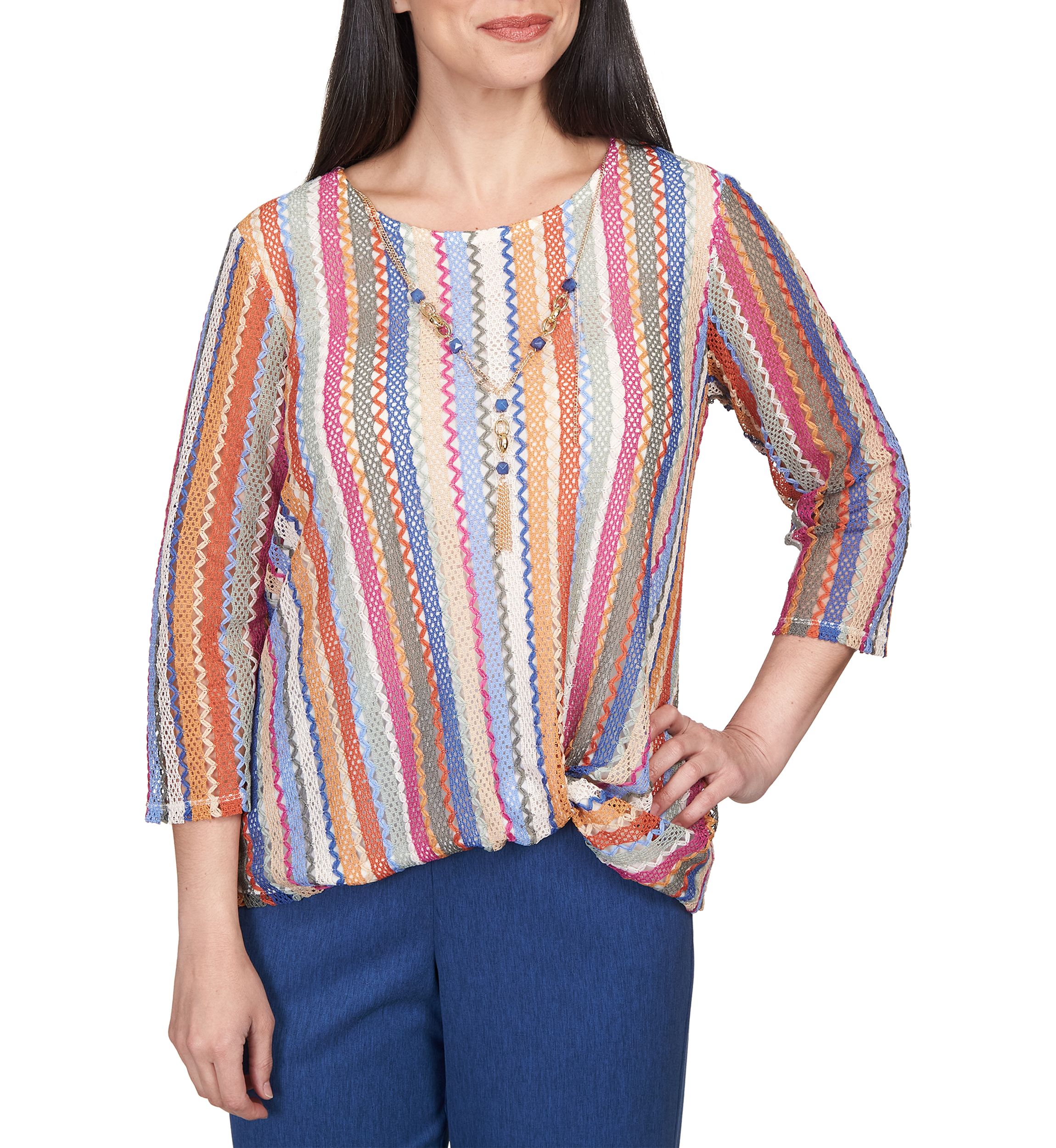 Petite Chelsea Market Vertical Texture Top