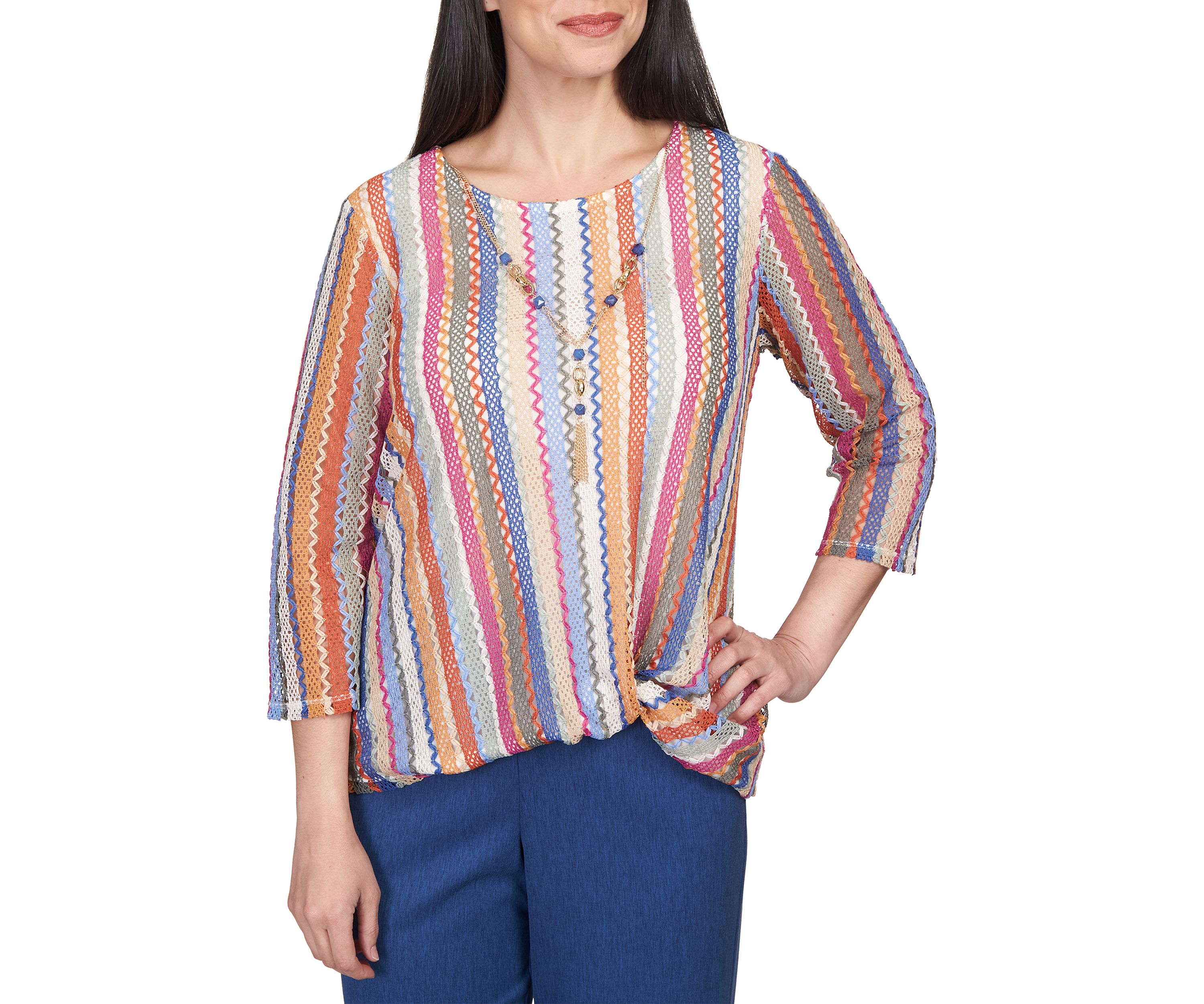 Petite Chelsea Market Vertical Texture Top