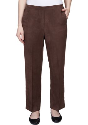 Women's Autumn Weekend Microsuede Short Length Pants