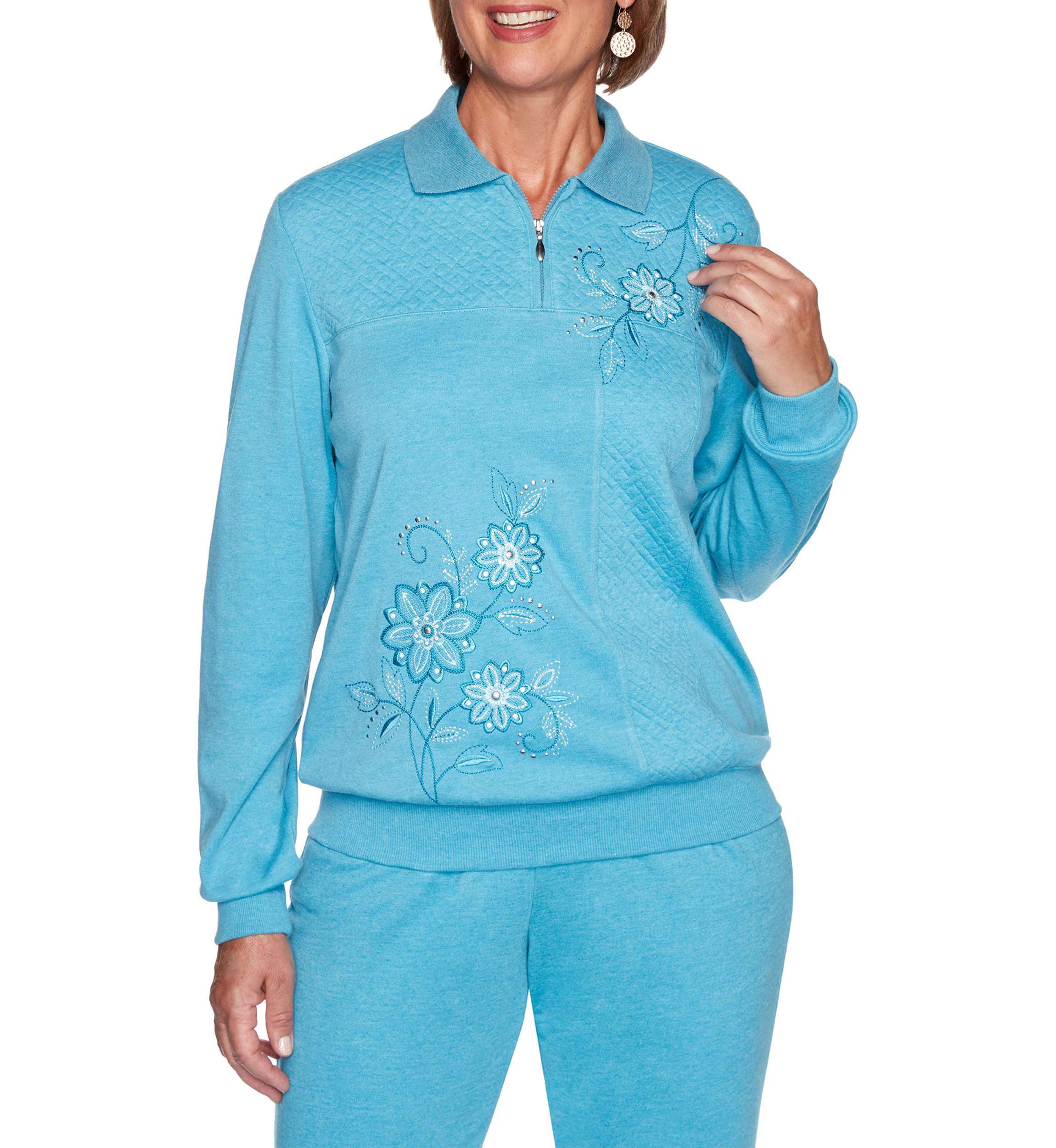 Womens Long Weekend Spliced Asymmetric Floral Top