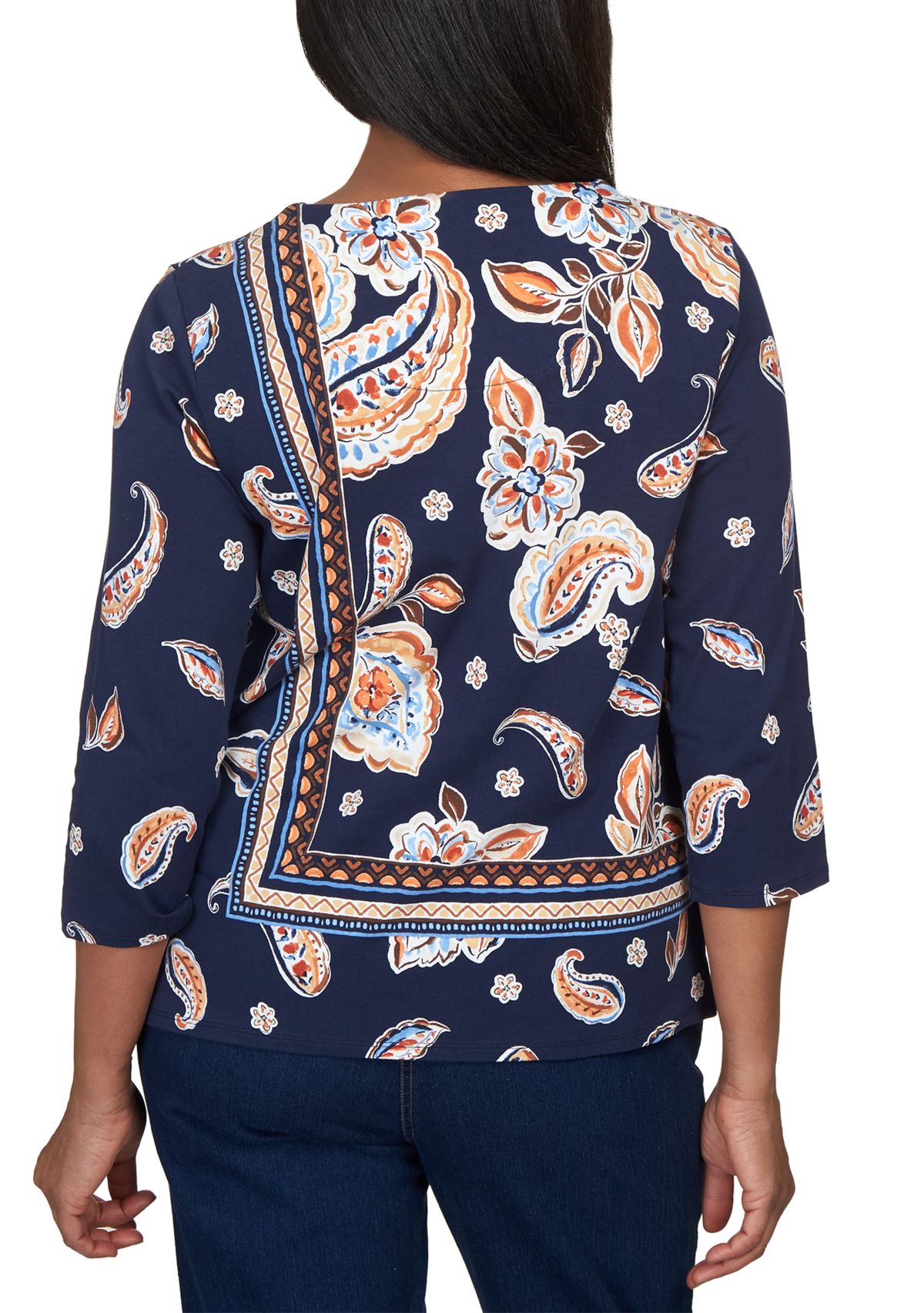 Petite Paisley Print Shirt 