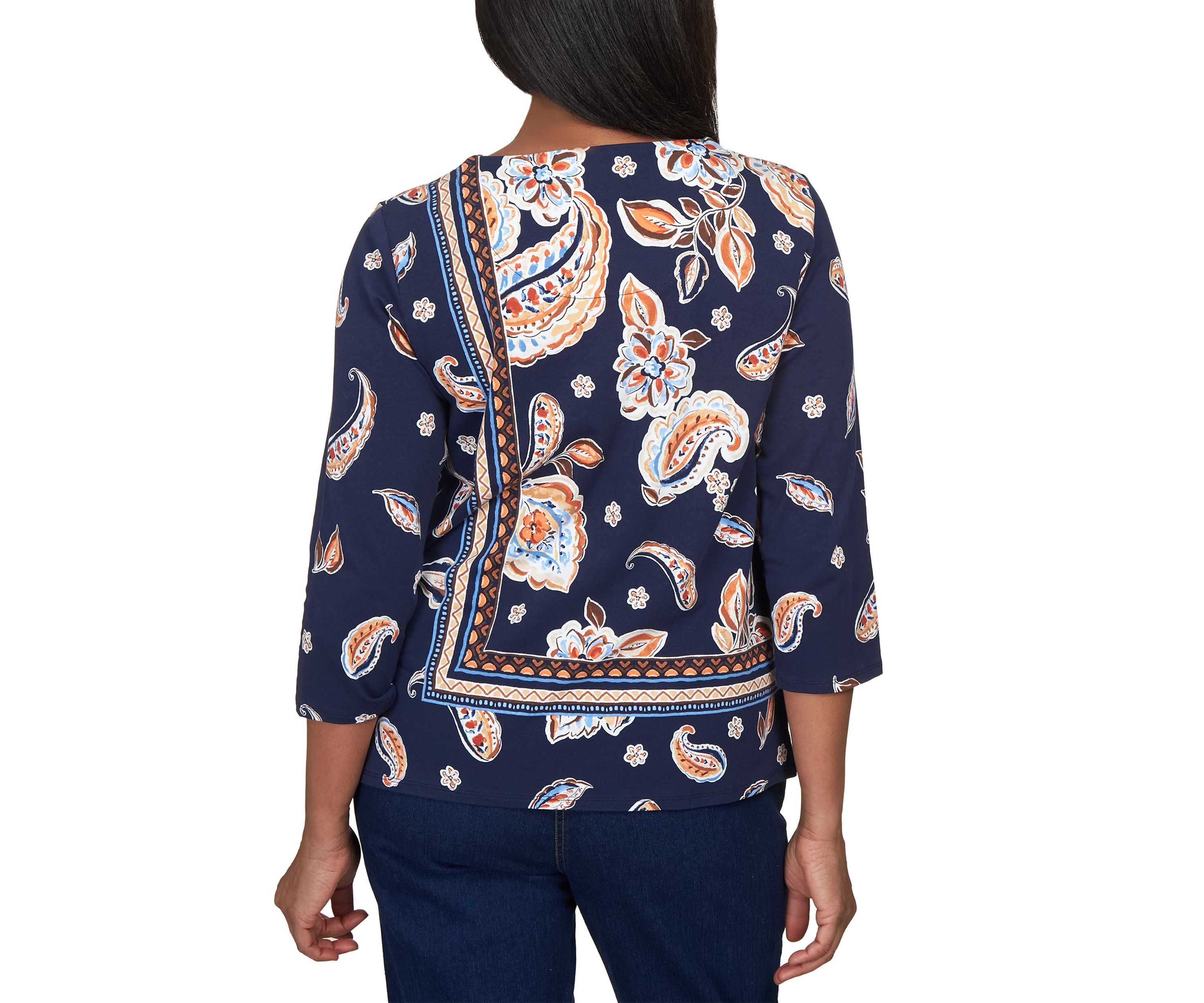 Petite Paisley Print Shirt 