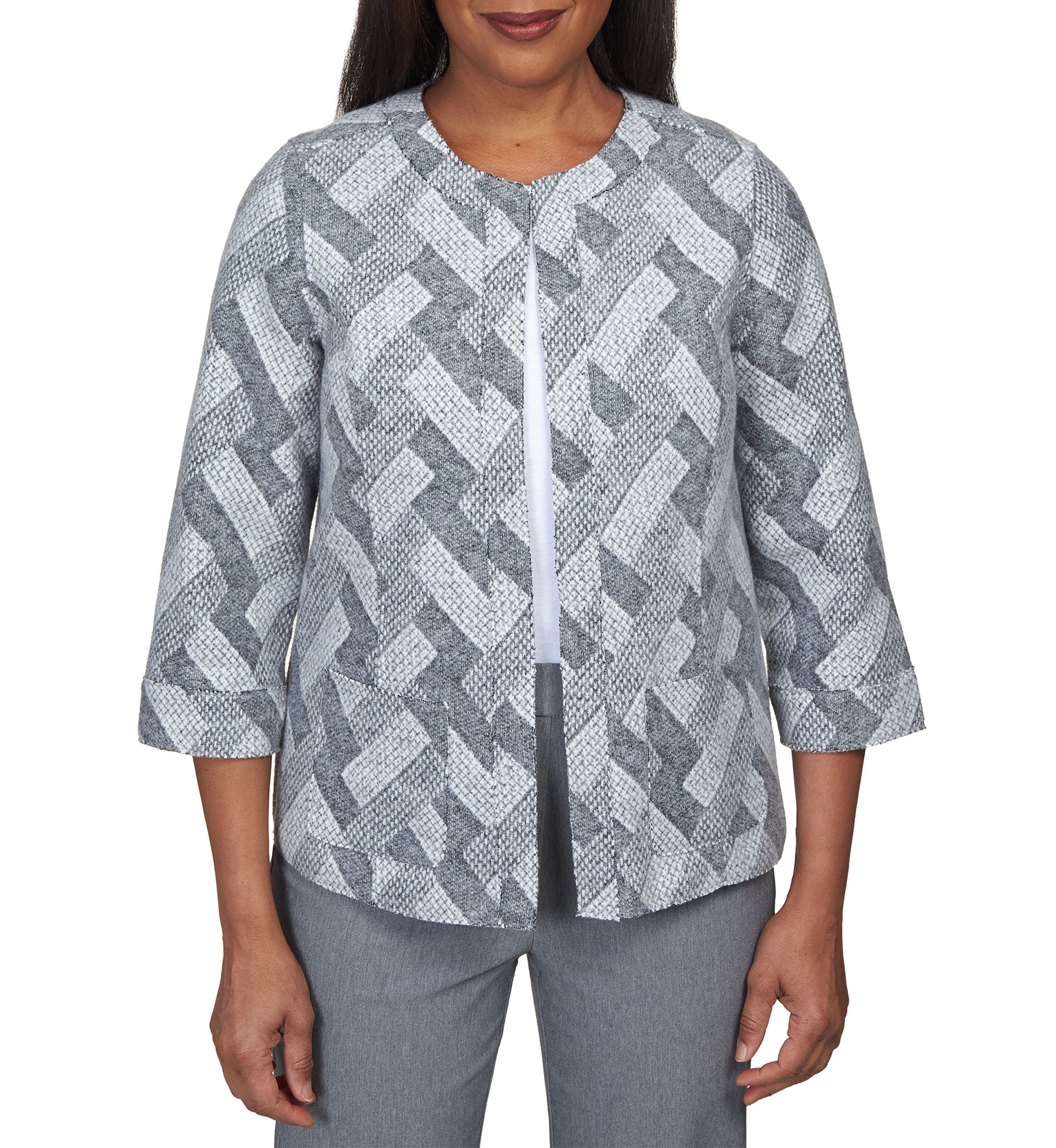 Petite Geo Texture Jacket 
