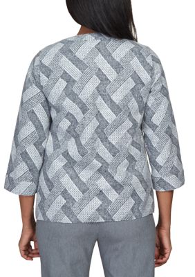 Petite Geo Texture Jacket